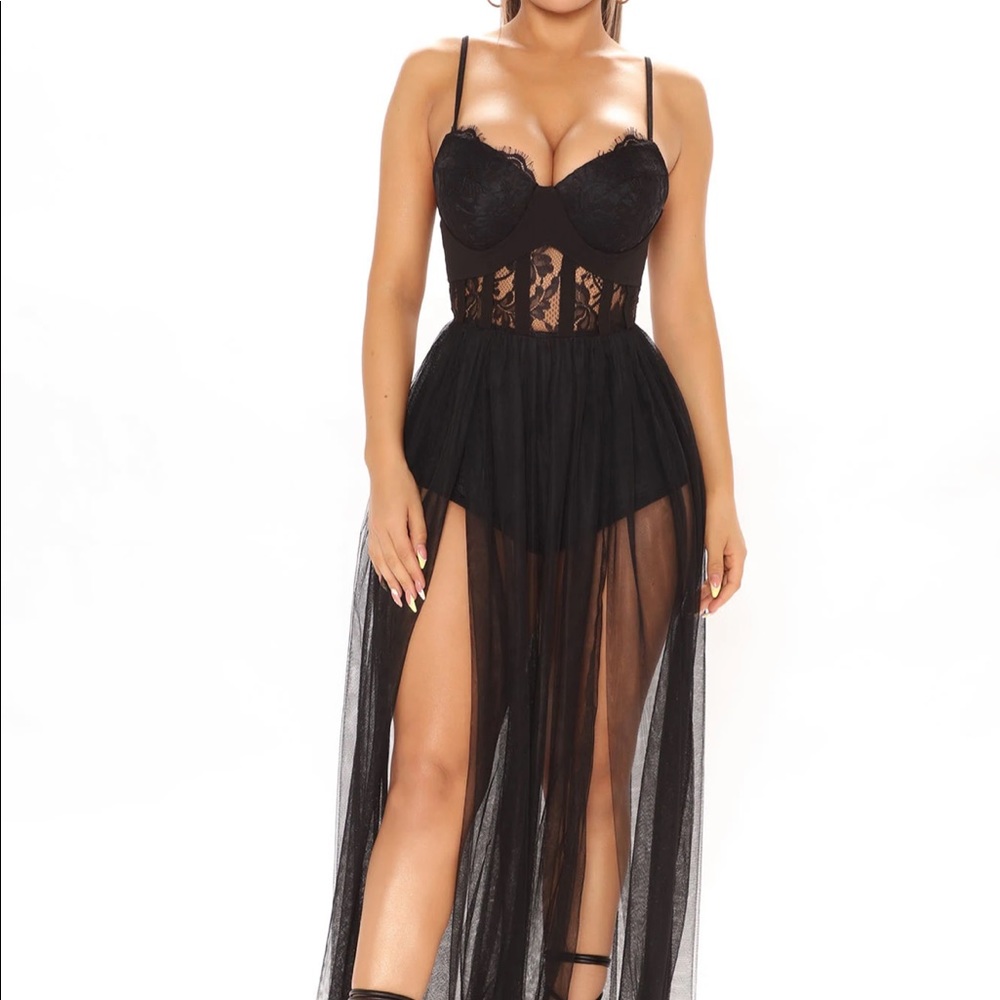 Dark fairy maxi dress